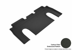 Tesla Model X Floor Mats - Rear - 3D MAXpider - Kagu Series - Black - `16-`20 Tesla Model X Floor Mats - Rear - 3D MAXpider - Kagu Series - Black - `16-`20